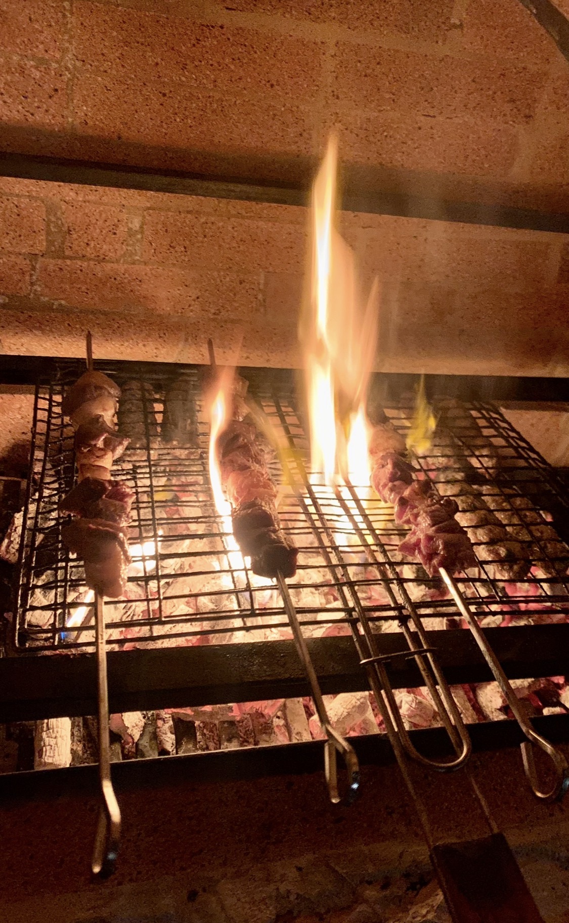 Cooking over fire