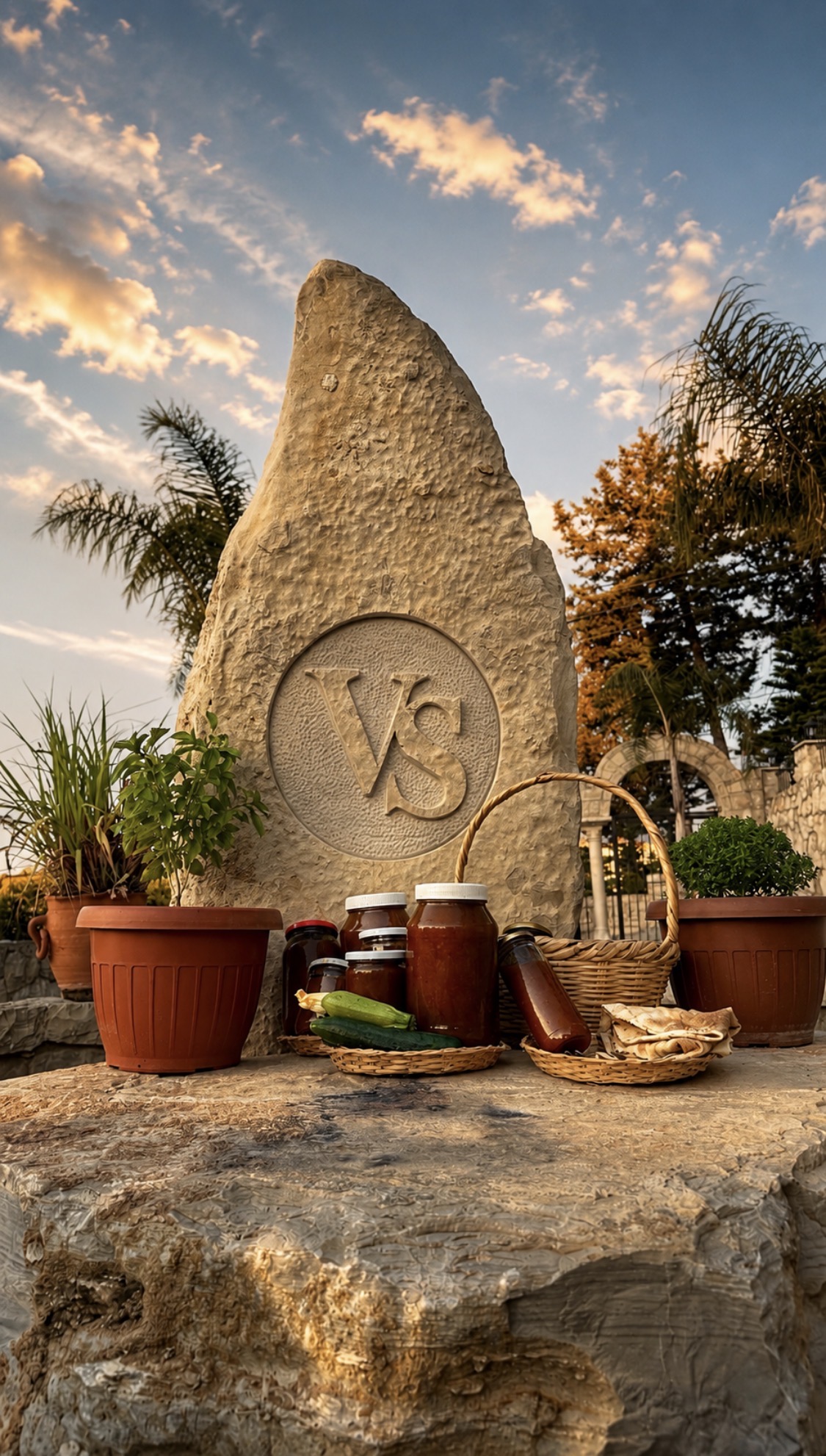 The carved Vallora State monument