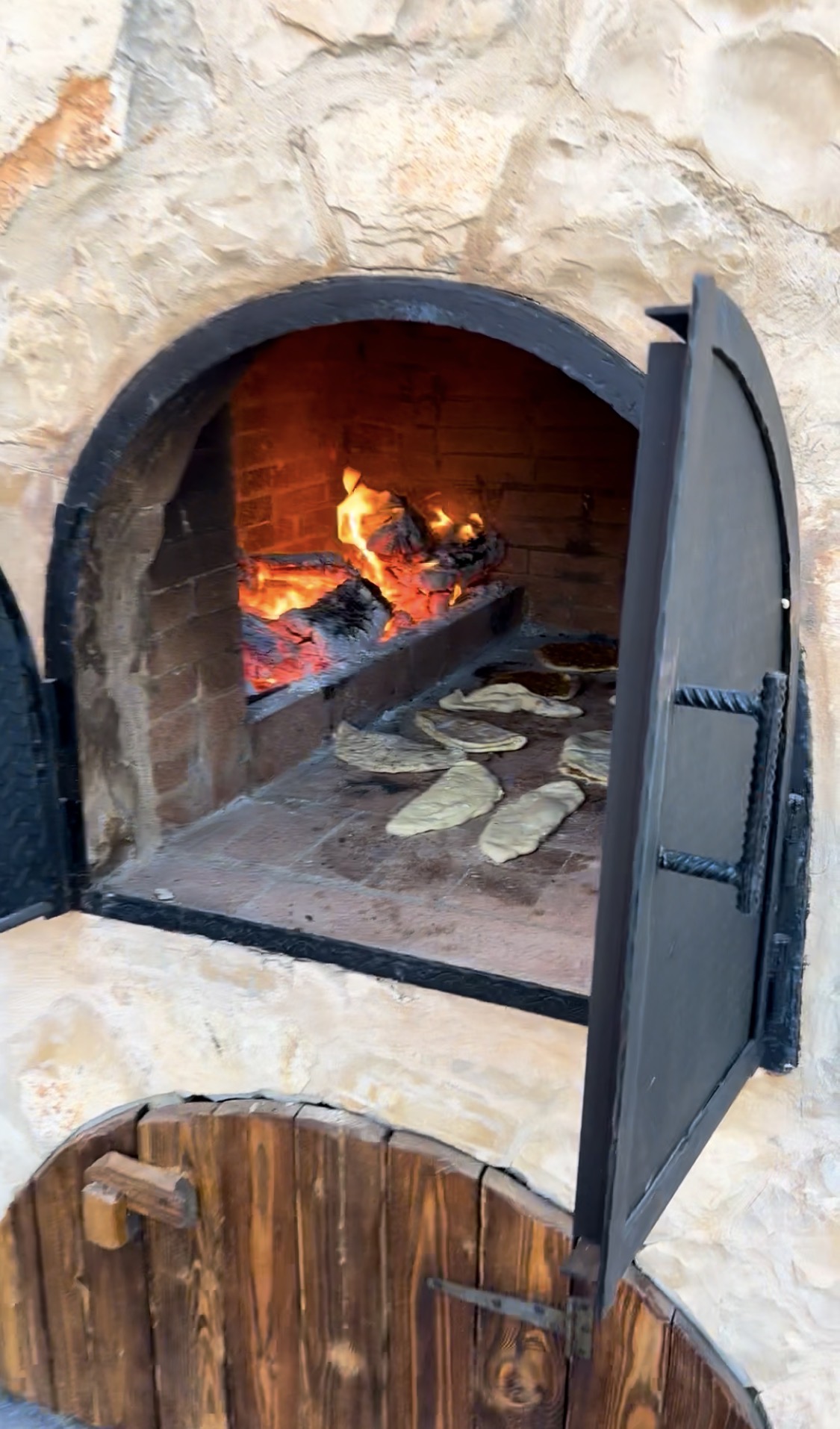 Bread in the stone oven